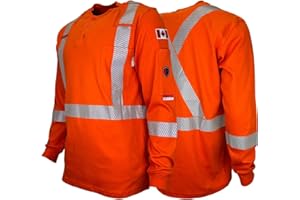 Atlas Guardian® FR/AR Hi Vis Henley Shirt Orange