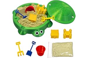HOUSEBEGAN Mini Turtle Sandbox Zen Garden for Desk, Desktop Turtle Sandbox with Lid on The Go for Office Stress Relief, Funny Zen Garden Kit Desk Accessories Gifts for Coworkers Boss on White Elephant Christmas