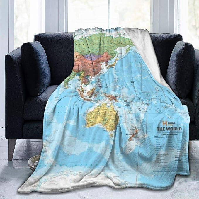 Perfect household goods Fleece Blanket 50" x 60" Pacific Centred World