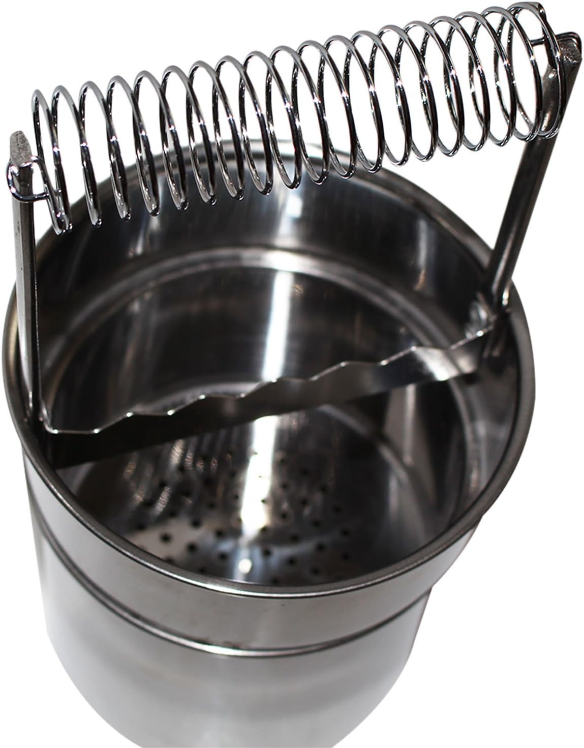 Kurtzy Stainless Steel Paint Brush Cleaner Washer - Leak Proof Portable Double Layer Artist Brush Cleaner with Wash Tank, Removable Filter Screen and Holder Spring - For Oil Art Painting - Image 4