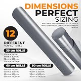 vgoltd Glossy Self-Adhesive Vinyl Wrap Dark Grey 90x500 cm Furniture Sticker view 3