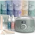 Tress Wellness Waxing Kit for Brazilian Wax - Easy to Use - For Sensitive Skin - Digital Display, Green Mountain