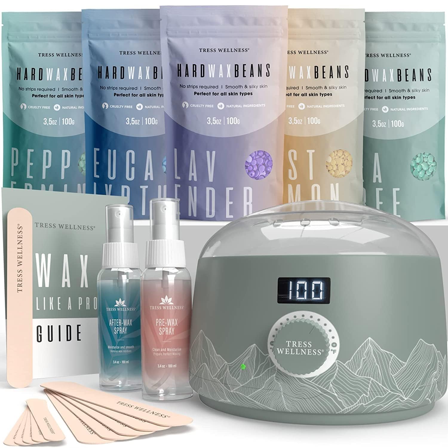 Tress Wellness Waxing Kit for Brazilian Wax - Easy