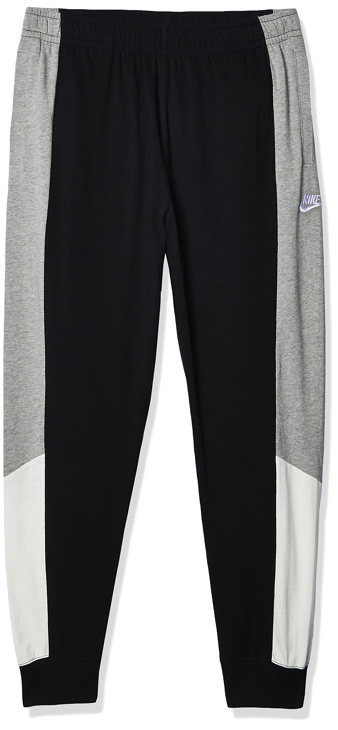 NIKE M NSW JGGR JSY Cb Sport Trousers - Black/DK Grey Heather/Sail/(White), X-Small