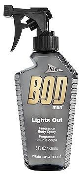 BOD Man Fragrance Body Spray, Lights Out, 8 Fluid Ounce