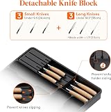 Lifewit Cutlery Drawer Organizer Expandable Tray 9 Compartments Knife Holder view 3
