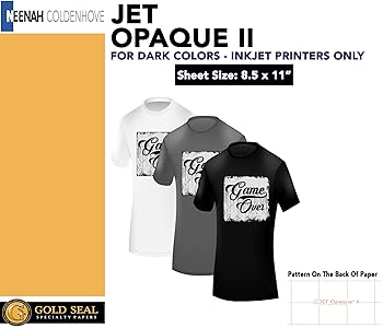 Jet-Opaque II Heat Transfer Paper