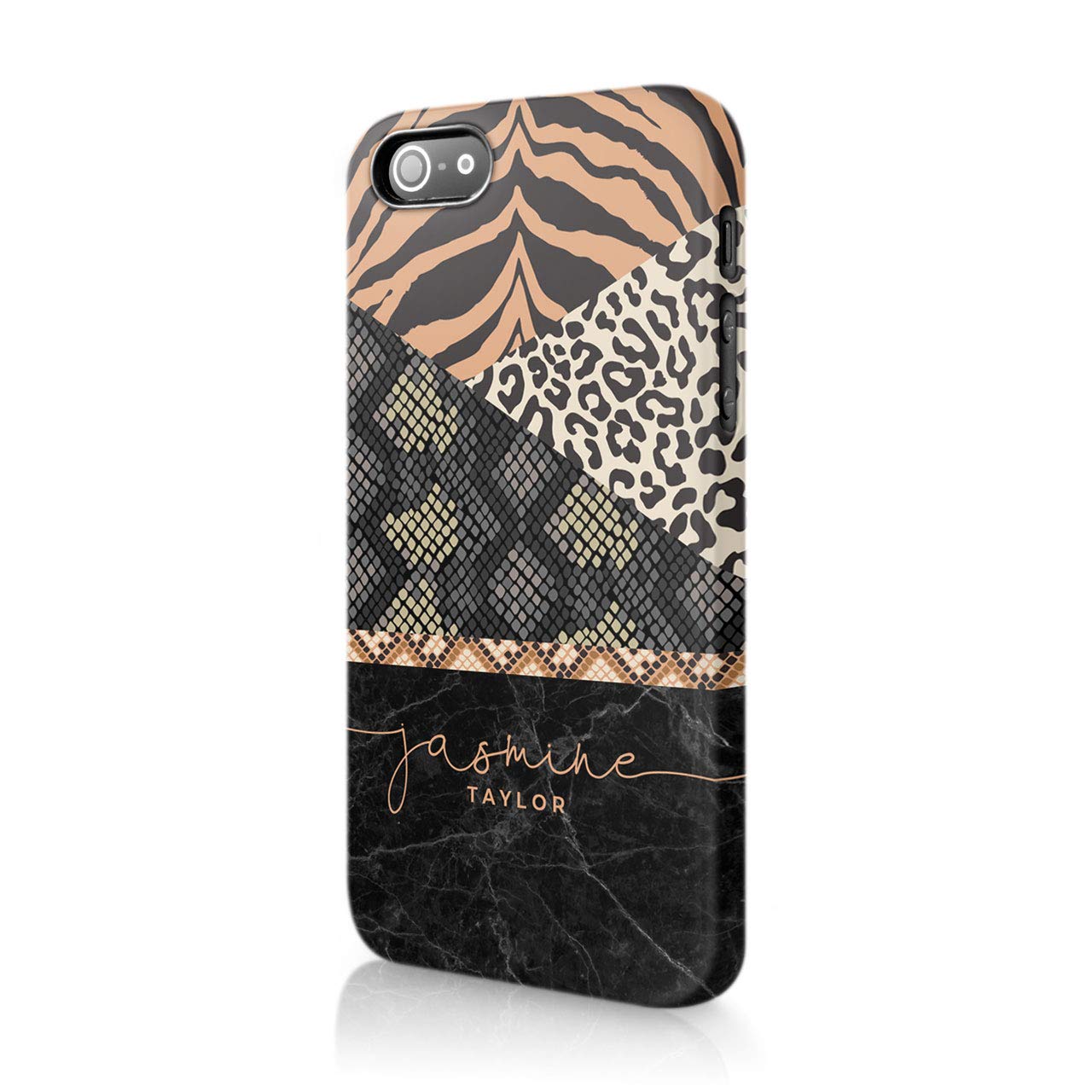 iphone Xr mix of tiger leopard print marfil multicolor