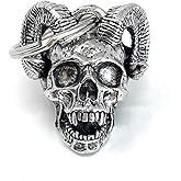 Bravo Bells Monster Horn Skull Bell - Biker Ride Bell or Key Chain for Good Luck on the Road - Made in USA