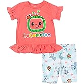 CoComelon JJ Yoyo Tomtom T-Shirt and Shorts Outfit Set Infant to Toddler