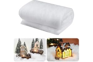 Lewrwet Christmas Snow Blanket – 3 x 8 Ft Fake Snow Blanket for Holiday Decor, Christmas Tree Skirt, Winter Scene & DIY Crafts