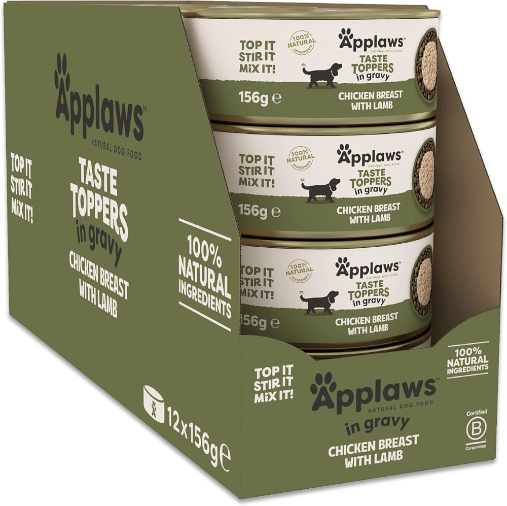 Applaws Wet Dog Food Tins 156g Chicken & Lamb in Gravy Pack of 12