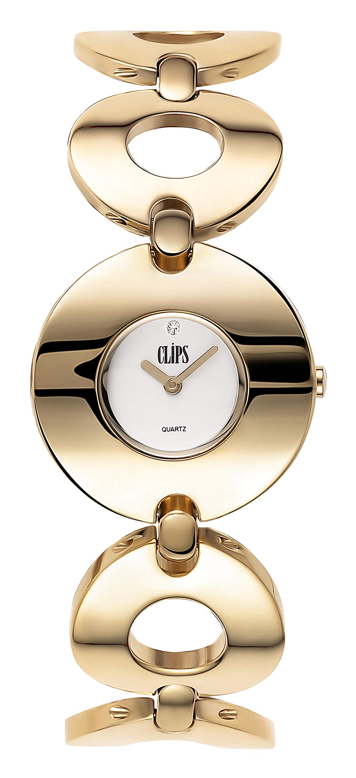 Clips Women's Quartz Watch 553-4012-88 with Metal Strap