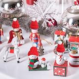 COHEALI 10Pcs Mini Knit Christmas Hats Santa Caps DIY Crafting Party Favor view 3