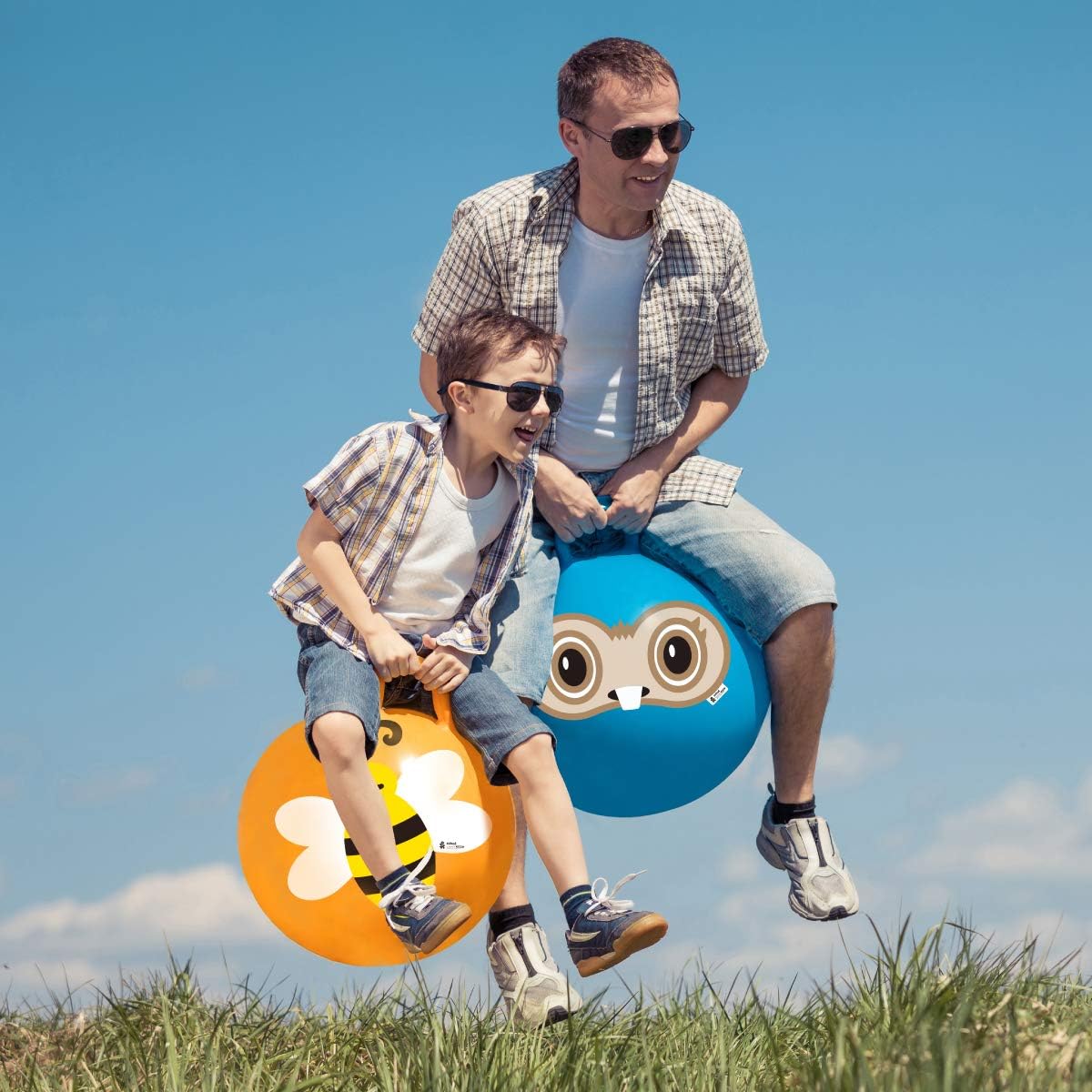 ROBOTIME Hopper Ball Inflatable Bouncy Space Hopper for Toddlers Jump