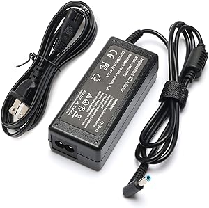 45W AC Charger for HP Stream x360 13-c010nr 13-c002dx 11-d010nr 11-r010nr 11-p015wm 11-d011wm 11-d020nr; Spectre X360 13-4003dx 13-4103dx 13-4005dx 15-ap012dx Power Cord