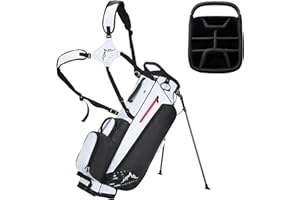 UNIHIMAL Golf Stand Bag with 8 Way Top Dividers, Golf Bags for Men Women, Lightweight Club Bags with Multiple Pockets, Dual Straps
