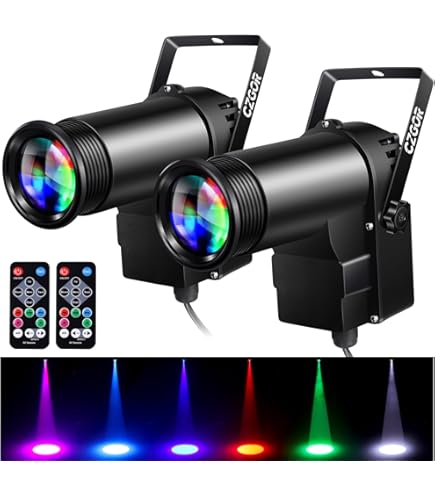 Amazon.com: ADJ Products PINSPOT LED Quad DMX 8 WATT Quad Color