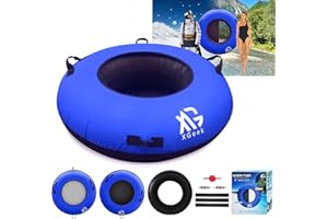 XGeek Towable Tubes for Boating,1-4 Person Water Sport Towables for Boat to Pull,Heavy-Duty Front & Back Tow Points Inflatable Boat Tube,Super Sofa Tubes with Stronger 840D Nylon Cover