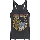 Women's Star Wars: A New Hope Metal Head Rock Droids Racerback Tank Top