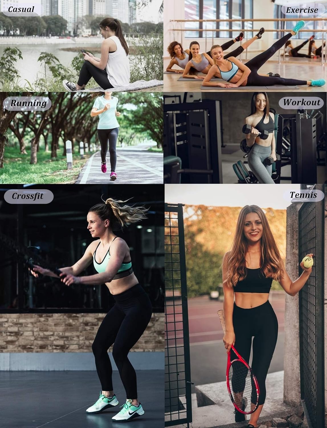 DCRT Compression Workout Stretch Yoga Pants -Super Soft Comfy Tummy Control,Gym,High Waisted Leggings for Women: Clothing