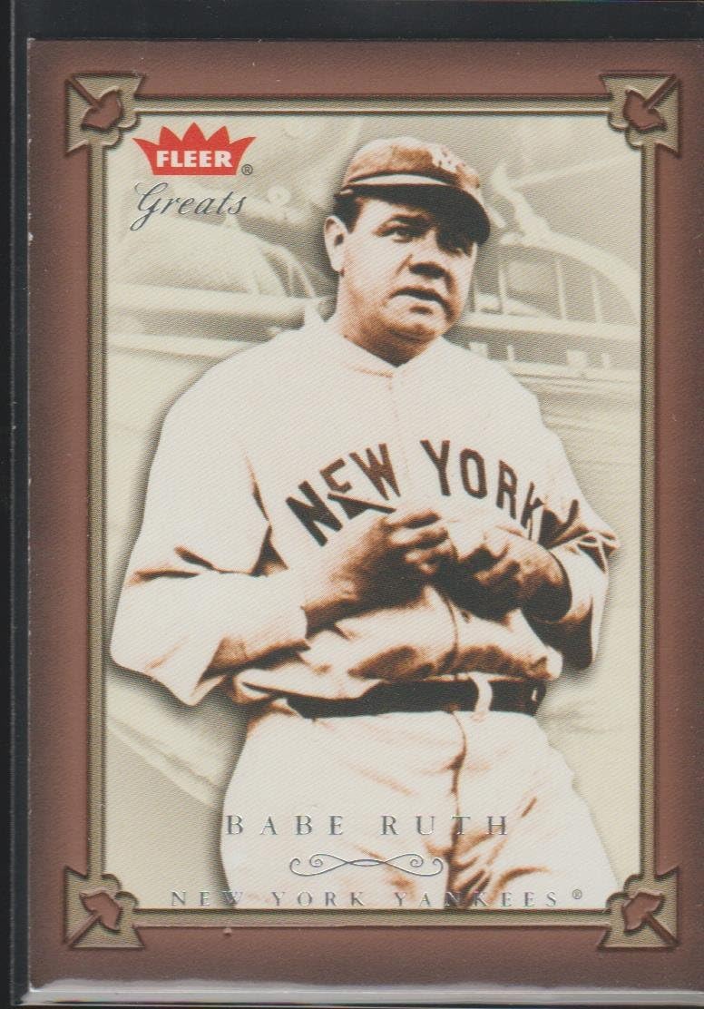2004 Fleer Babe Ruth Yankees Baseball Card 6 at Amazon's Sports