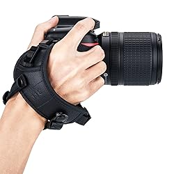 JJC Deluxe Microfiber Camera Hand Strap, Secure