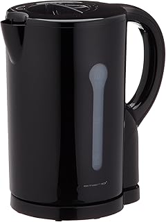 Emerio Wasserkocher, 1.7L, Kunststoff, schwarz, 2200W