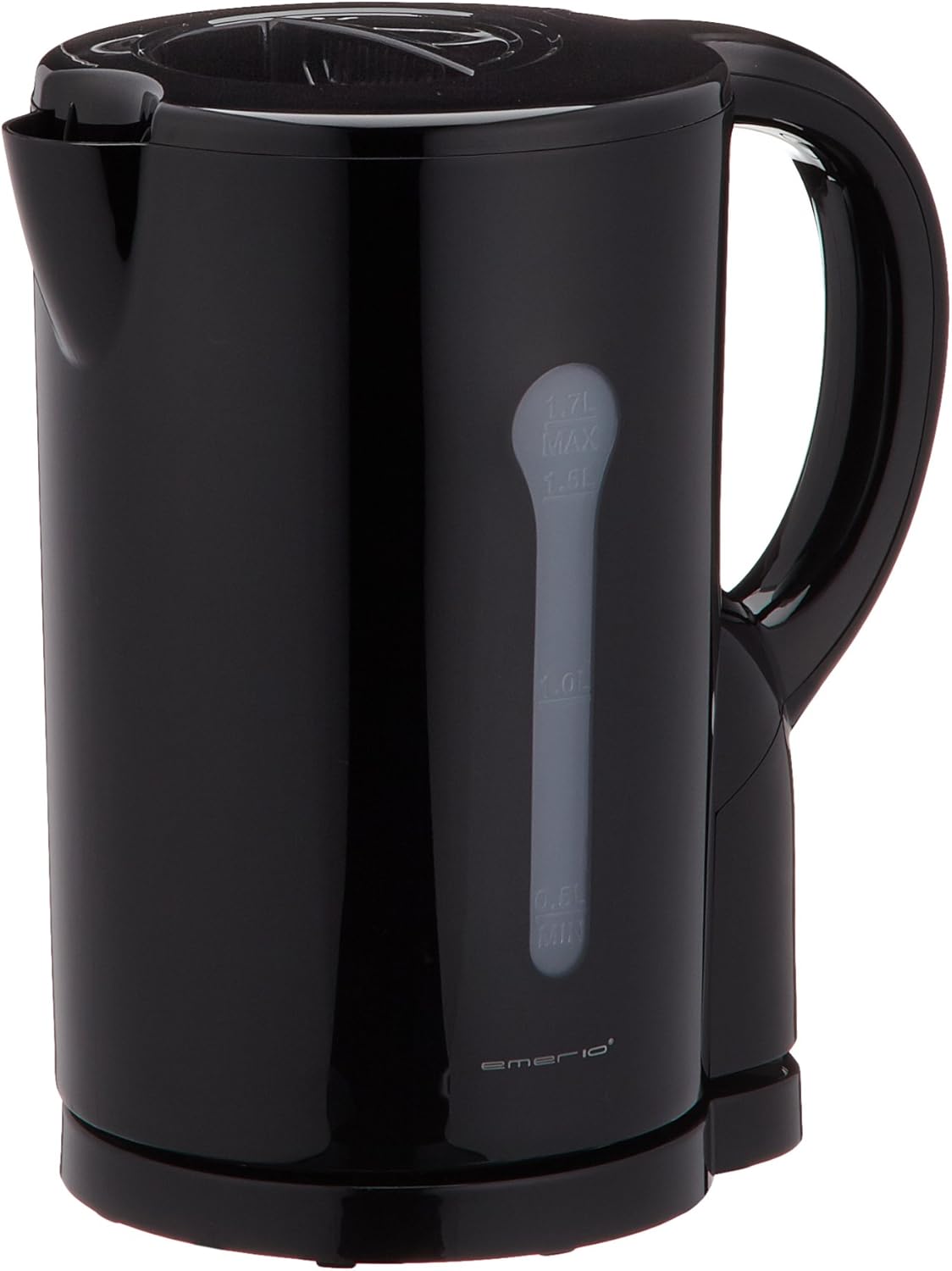 Emerio Wasserkocher, 1.7L, Kunststoff, schwarz, 2200W