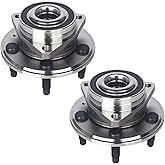 Autoround 513288 Pair Front/Rear Wheel Bearing Hub Assembly Fit for 2010-2020 Chevy Impala/Malibu/Equinox, GMC Terrain, Cadillac CTS/XTS, Buick Regal/Lacrosse, Saab 9-5, 5 Lugs w/ABS