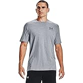 Under Armour Men's Sportstyle Left Chest Short-Sleeve T-Shirt , Steel Light Heather (036)/Black , X-Large