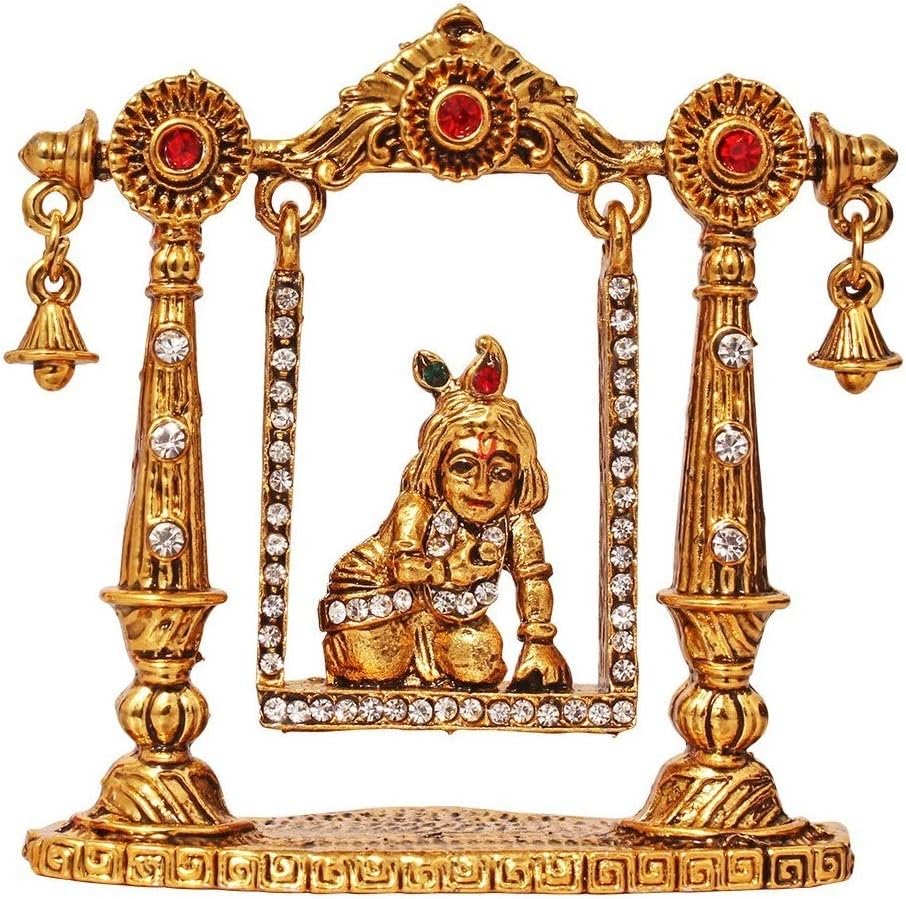 GCT Metal Laddu Gopal Idol, Standard, Gold