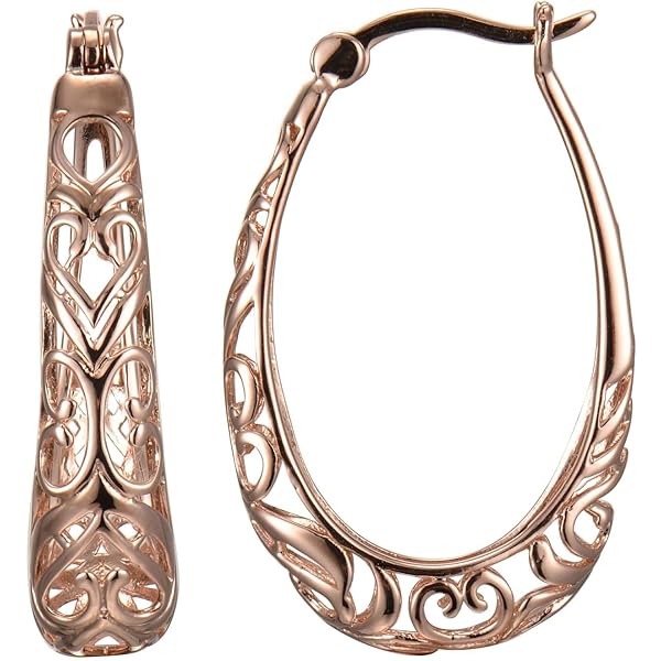 Amazon.com: Pink Triangle Earrings Art Deco Style in Gold