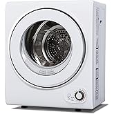 Euhomy Portable Dryer 1.5 cu. ft., 850W Powerful Clothes Dryer with Stainless Steel Drum and Exhaust Hose, Dryer Ideal for Ap