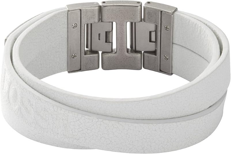 Fossil HerrenArmband Leder weiss JF86189040 Amazon.de Schmuck