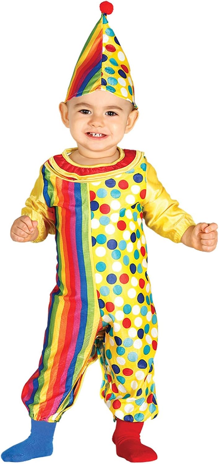 Guirca Baby Boy Halloween Jumpsuit Clown Costume Circus Fancy Dress