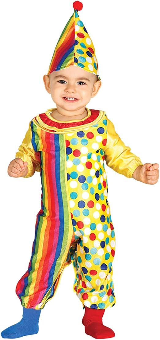 Guirca Baby Boy Halloween Jumpsuit Clown Costume Circus Fancy Dress