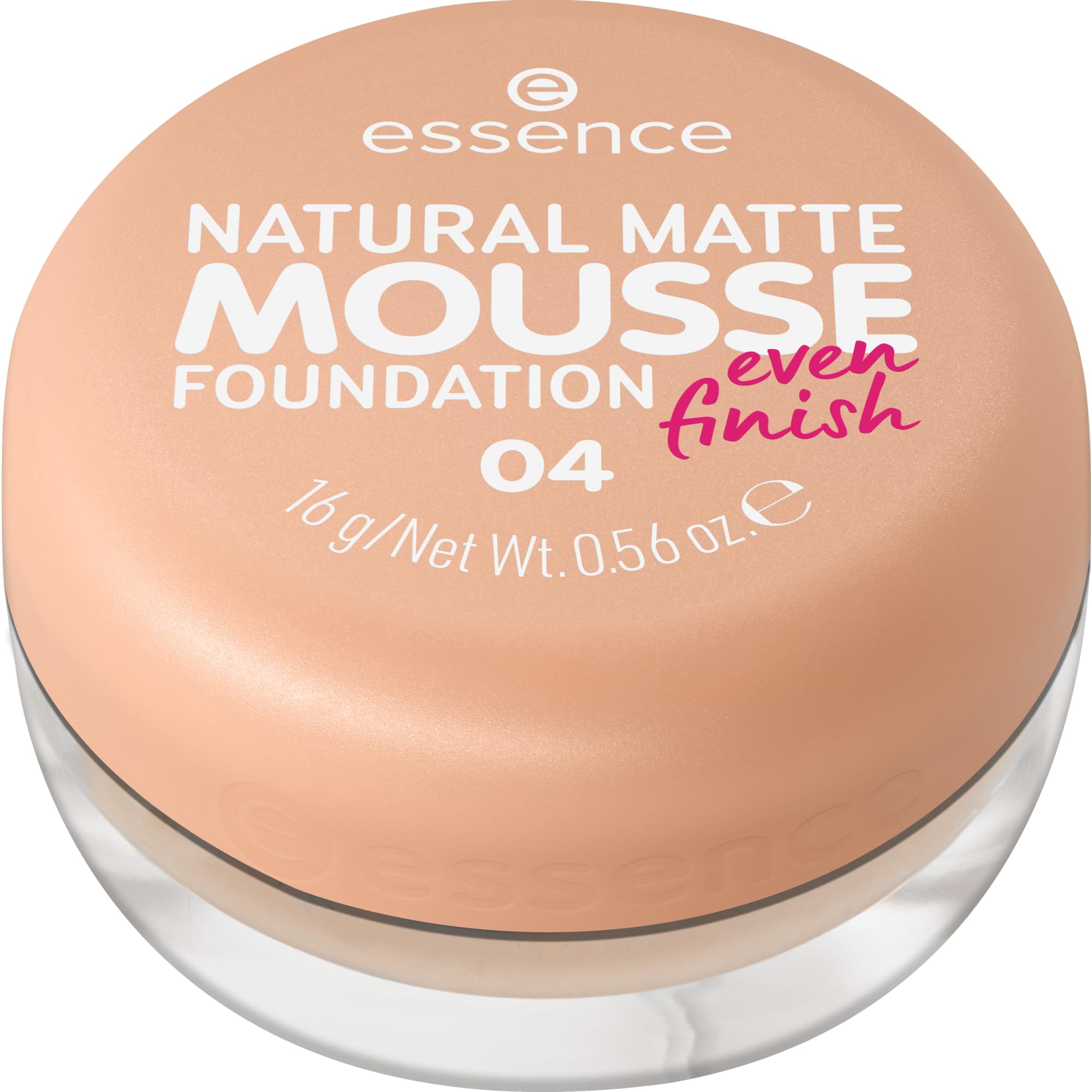Essence Cosmetics NATURAL MATTE MOUSSE FOUNDATION, mattifying, covering, express result, matte (16g)