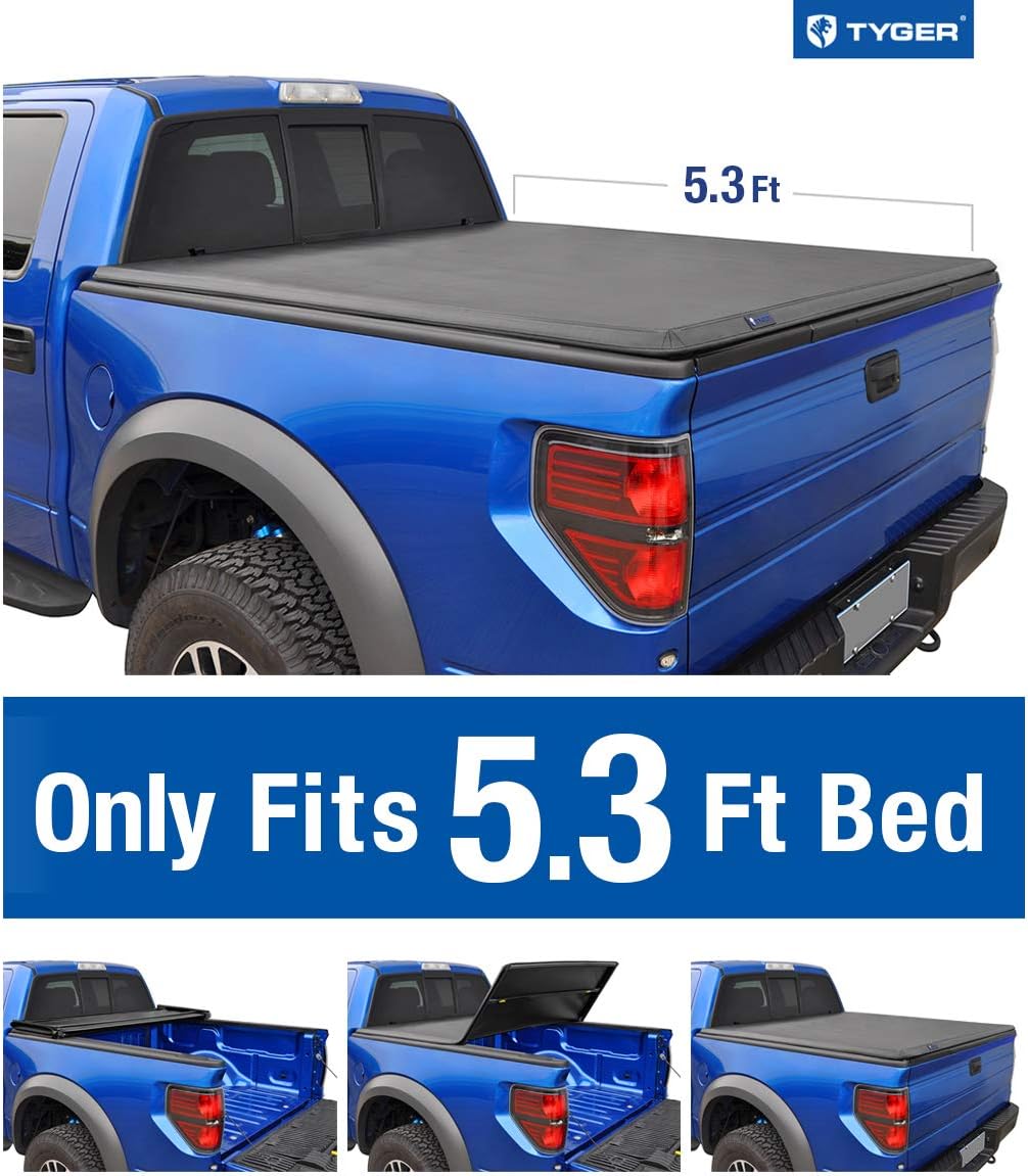 W O Track Hard Tri Fold Tonneau Cover For 05 11 Dodge Dakota 5 3 Ft Short Bed Rainbowlands Lk
