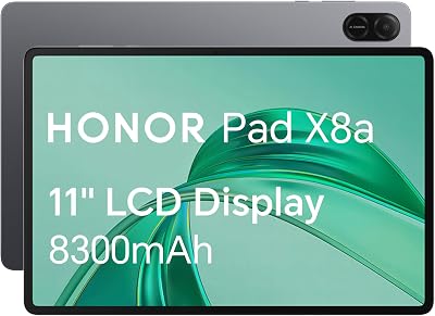 HONOR Pad X8a 11 Inch Tablet 128GB Android 14 8300mAh Space Grey