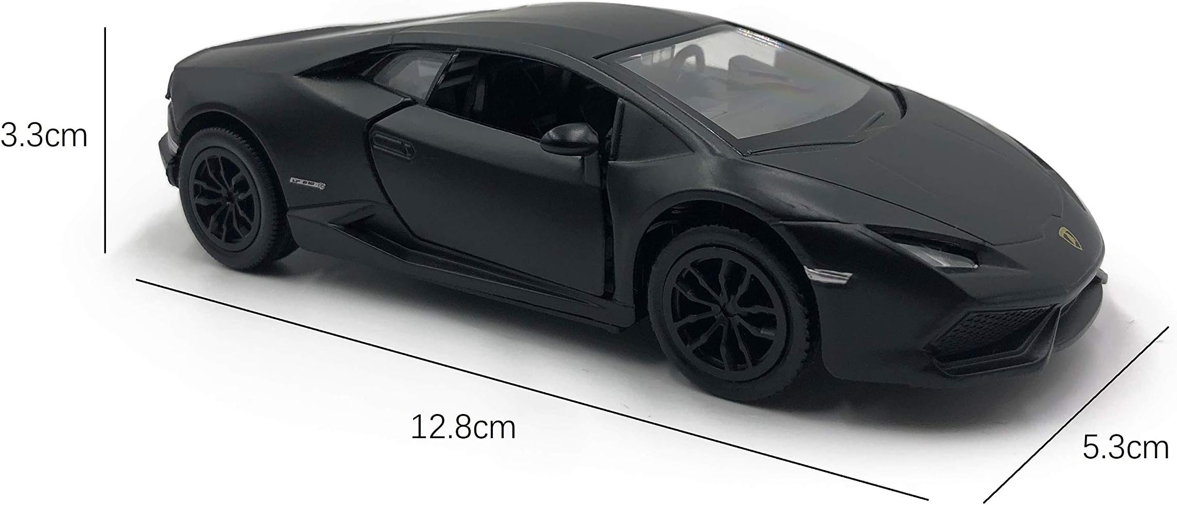emosq ® Official Licensed 1:36 SUPER CAR Metal Model ALL BLACK Collection (Huracan Coupe)