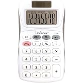 Lexibook, 8 Digit Pocket Calculator Yellow C208 | Basic &amp; memory functions, silicone keys, solar &amp; battery powered