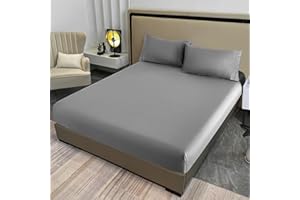 MCO Bedding Full Bed Sheets Set - 100% Bamboo Sheets - Cooling Breathable Bedding Set with 16" Deep Pocket (4 Pieces, Full, G