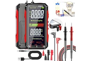 Digital Multimeter Tester Rechargeable, Smart Digital Multimeter, USB-C Chargings True Rms Electrical, Ac Dc Voltage Current 
