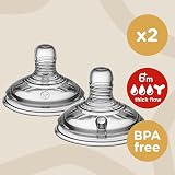 Tommee Tippee Closer to Nature Baby Bottle Teats Thick Flow 6m+ view 4