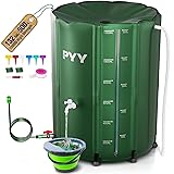 PYY Rain Water Collection Barrel - 132 Gallon Green