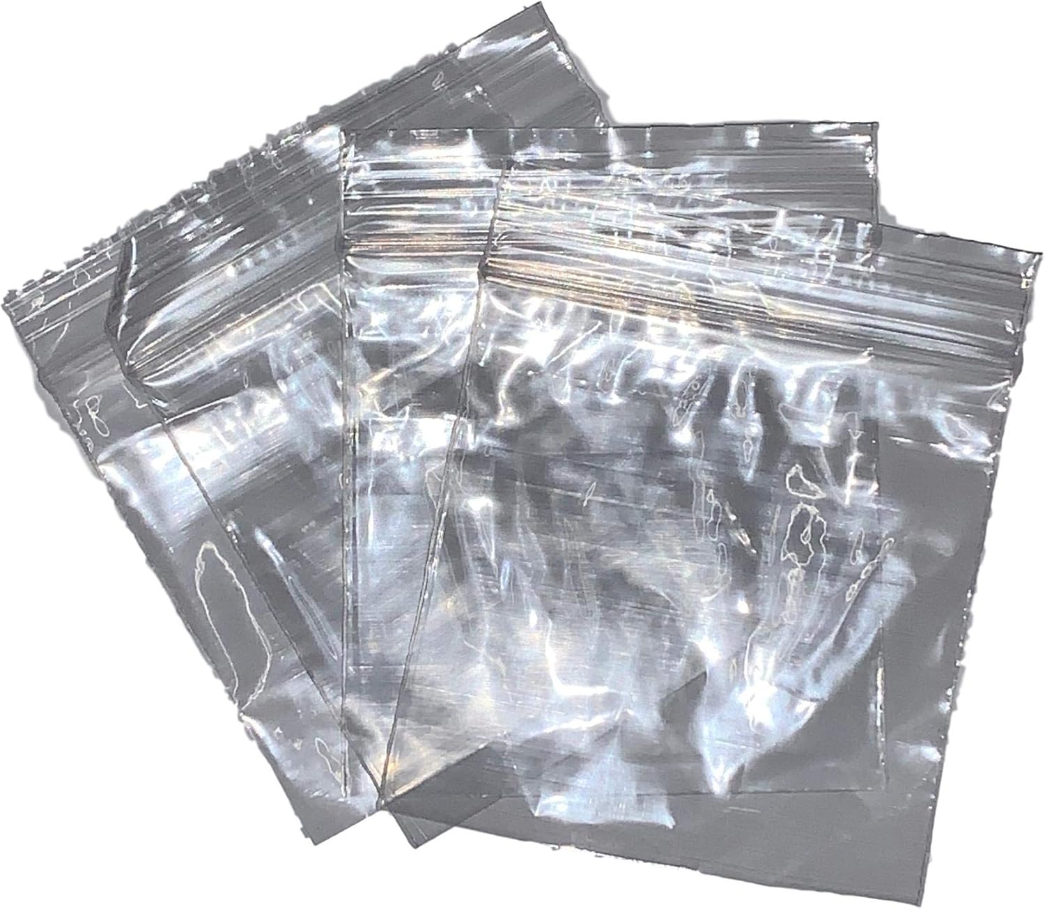 Packitsafe 1000 Grip Seal Bags 2.25x2.25 Inch Clear Plastic Polythene Resealable Grip Press Seal