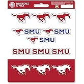 FANMATS 33278 NCAA - Southern Methodist University Mustangs 12 Count Mini Decal Sticker Pack 5 x 6.25 in.- Great Gift for Sports Fans - Works On Hard Surfaces - for Homes, Cars, Trucks, SUVs.