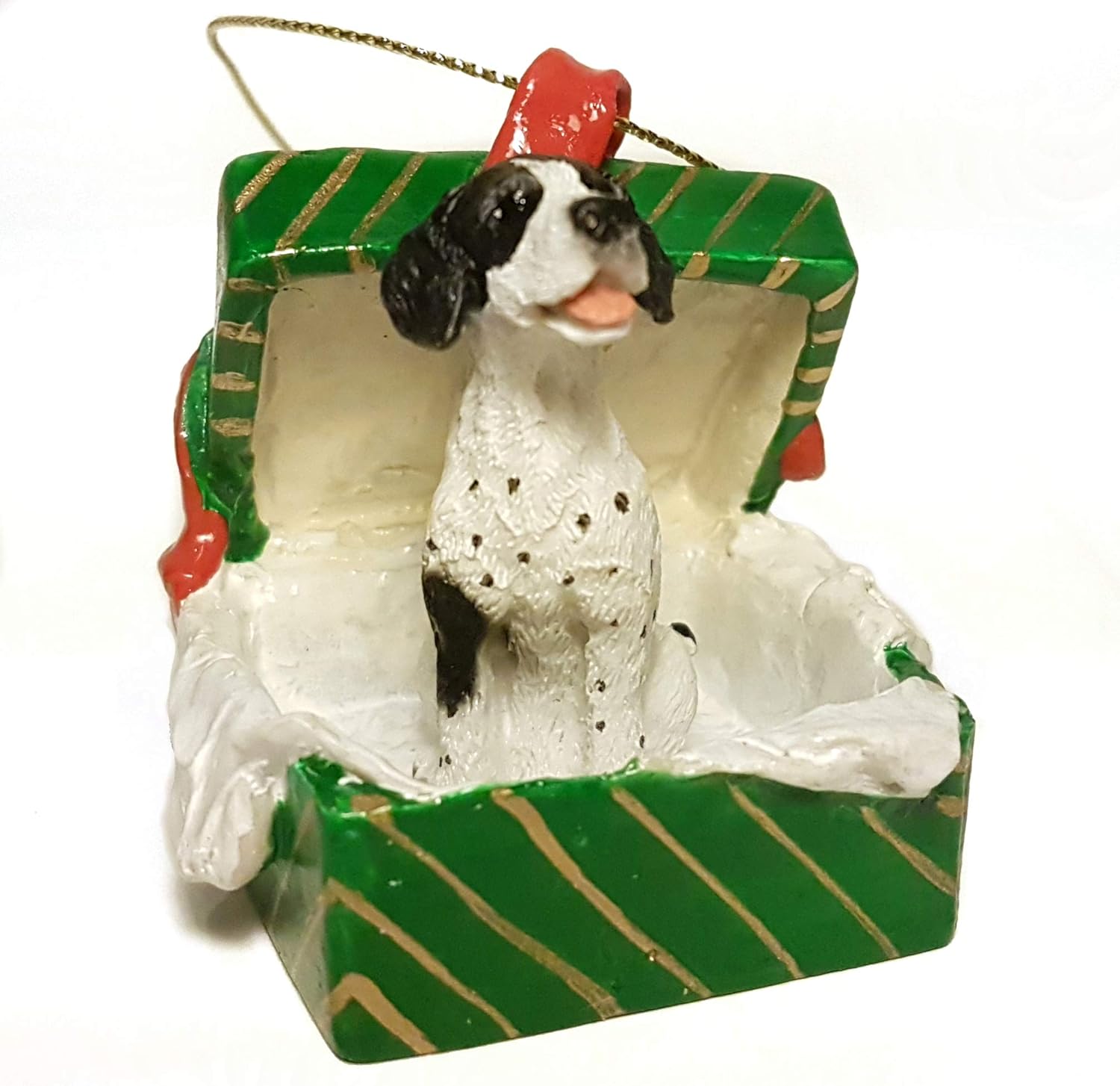 dog in a gift box
