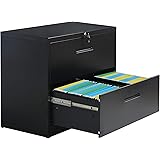 Amazon Com Alera 30 By 19 1 4 By 29 Inch 2 Drawer Lateral File Cabinet Black Furniture Decor